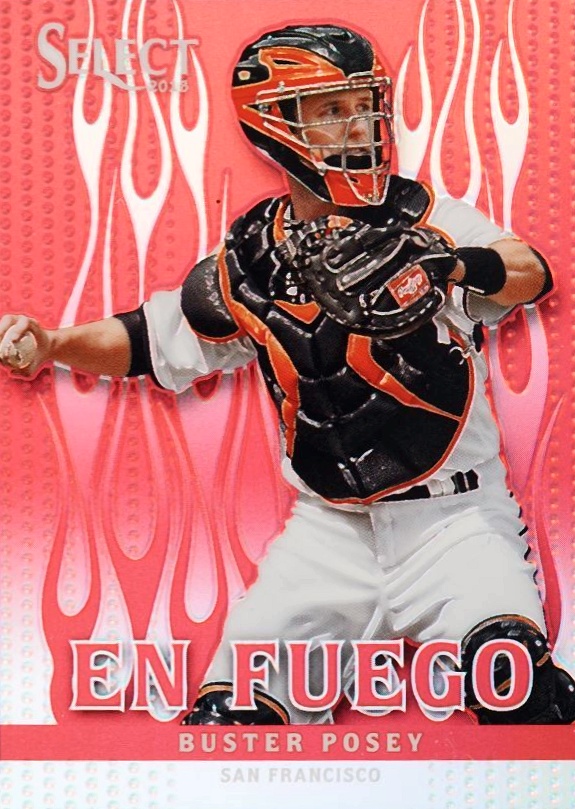 2013 Panini Select EN Fuego Buster Posey #EF5 Baseball Card