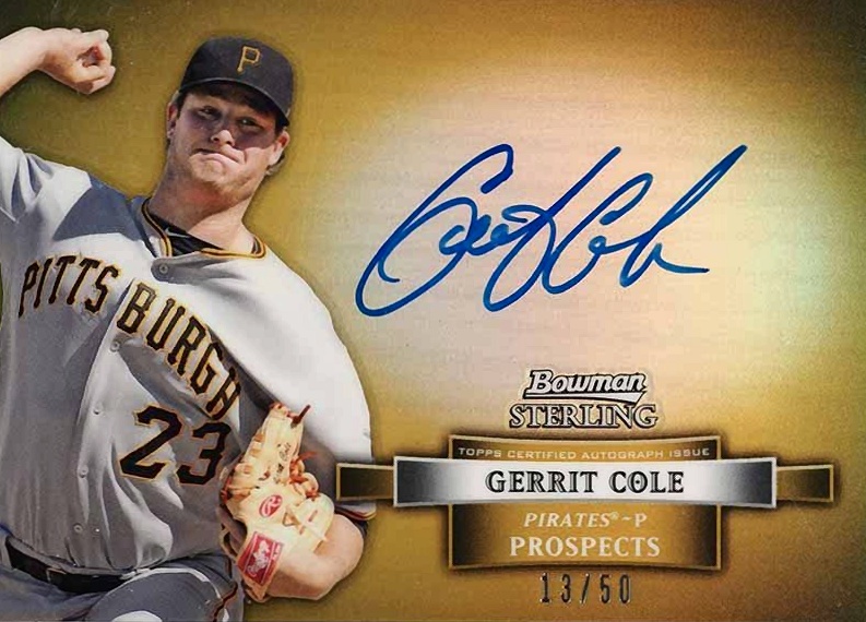 2012 Bowman Sterling Autograph Prospects Gerrit Cole #GCO Baseball Card