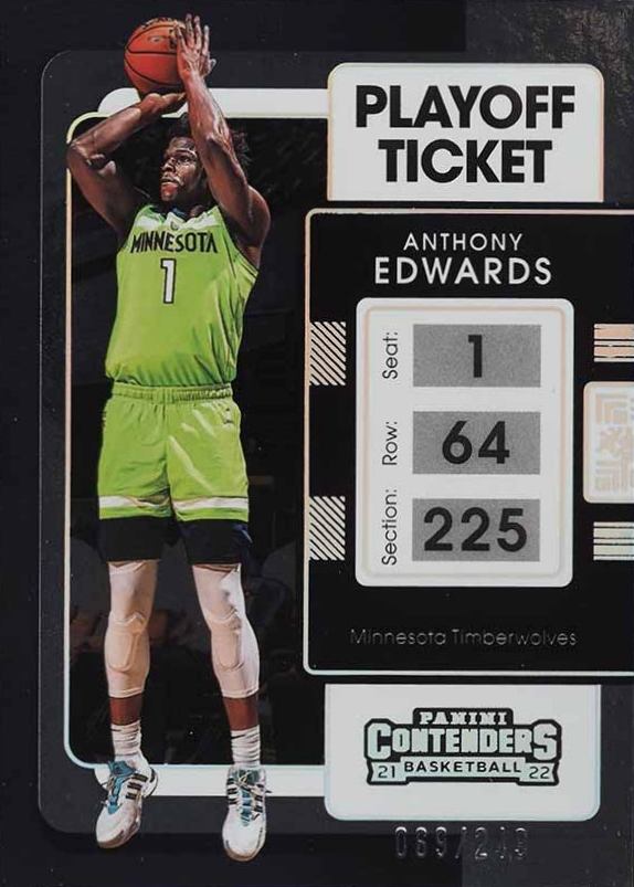 2021 Panini Contenders Anthony Edwards #5 Basketball Card