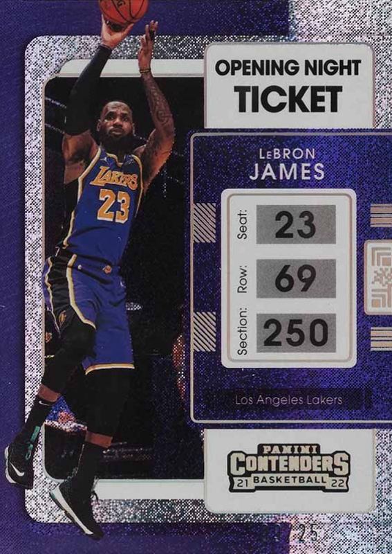 2021 Panini Contenders LeBron James #62 Basketball Card