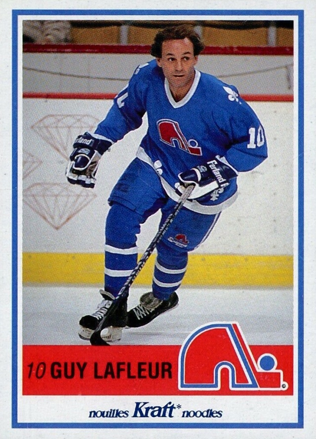 1990 Kraft Guy LaFleur #22 Hockey Card