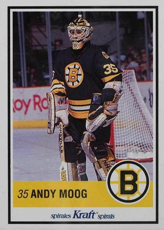 1990 Kraft Andy Moog #35 Hockey Card