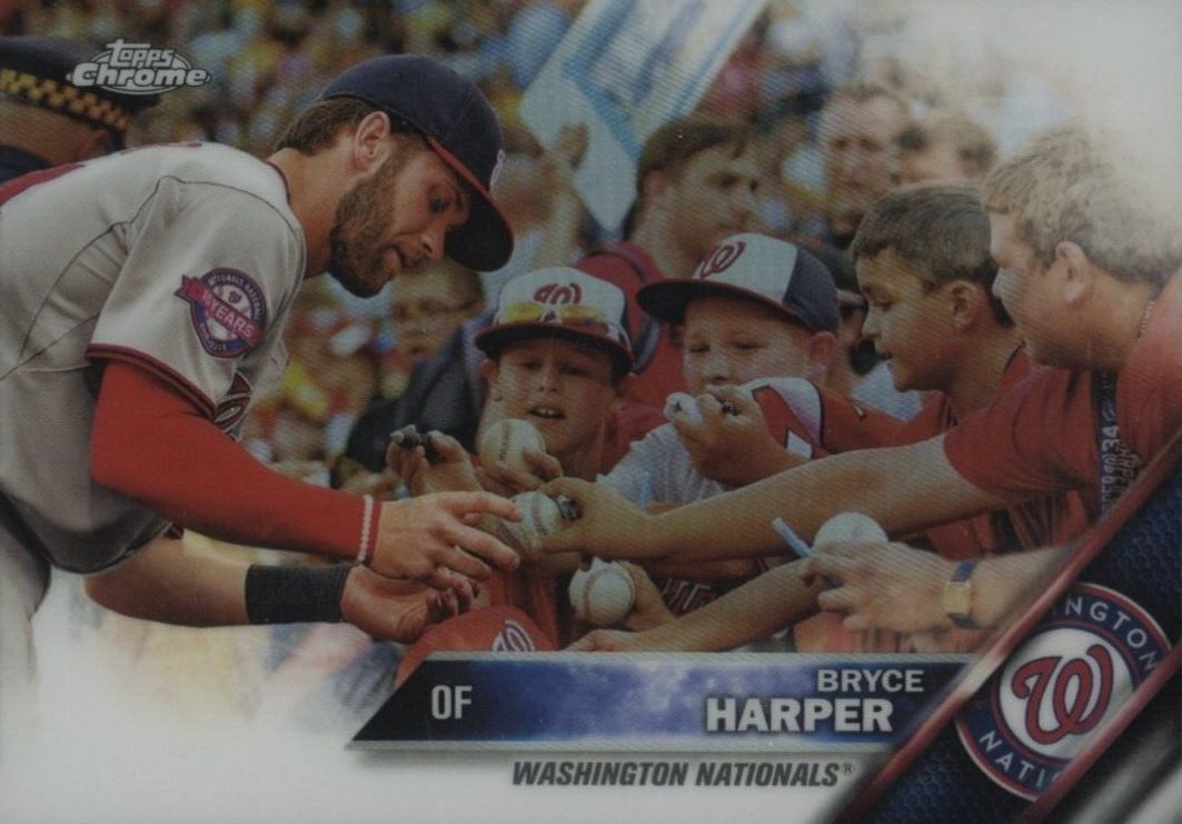 2016 Topps Chrome Bryce Harper #200 Baseball Card