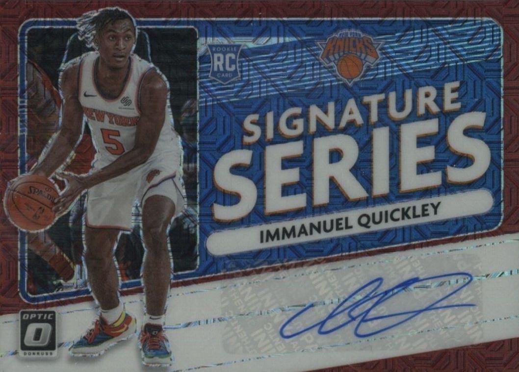 2020 Panini Donruss Optic Signature Series Immanuel Quickley #SSIMQ Basketball Card