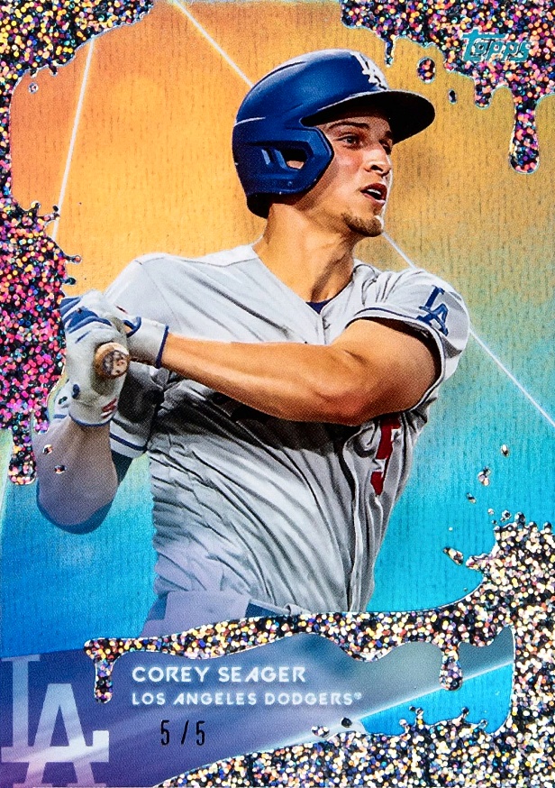2020 Topps X Steve Aoki Corey Seager #28 Baseball Card