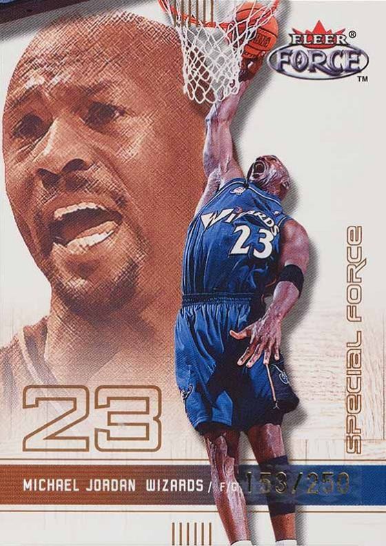 2001 Fleer Force Michael Jordan #61 Basketball Card