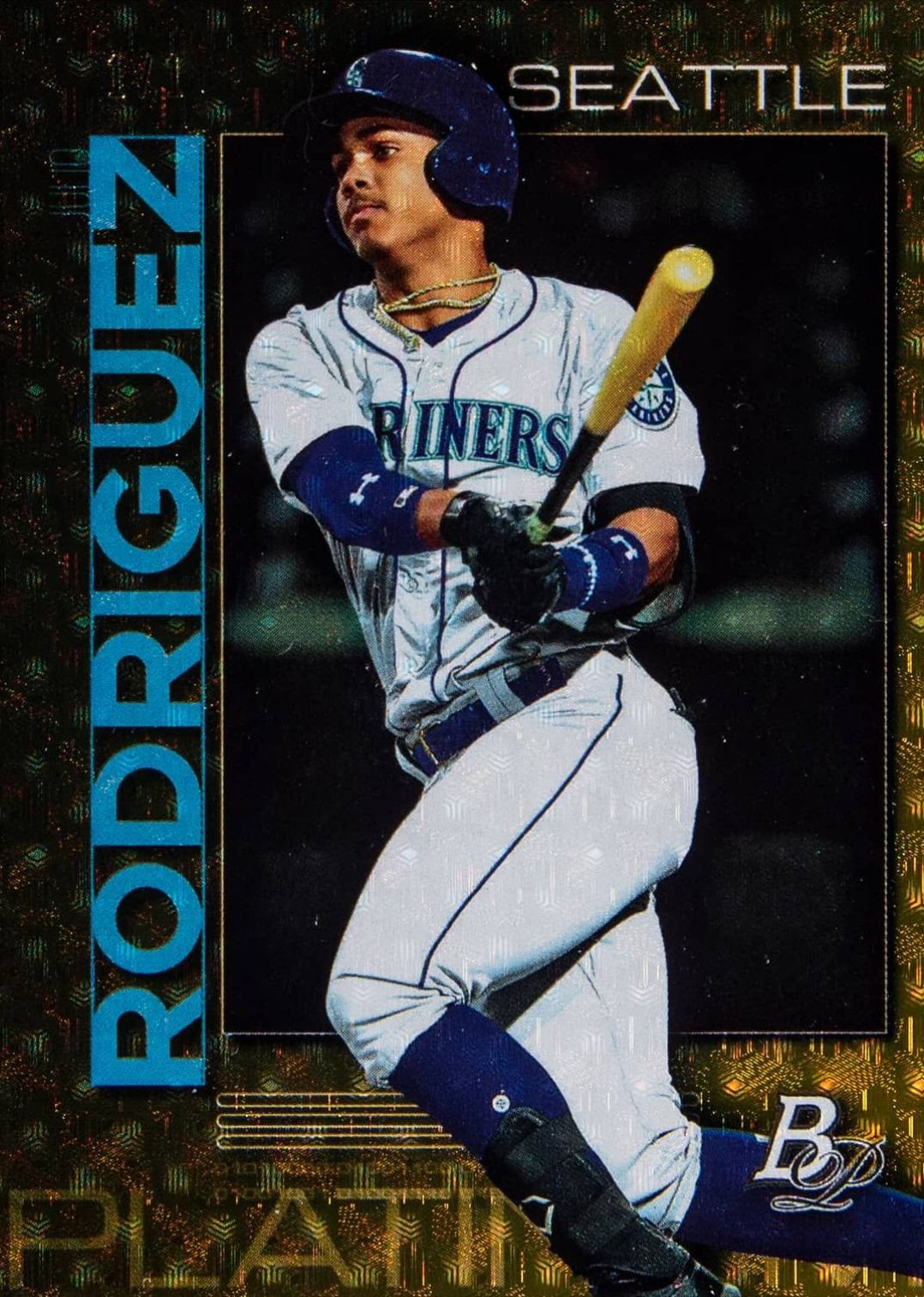 2020 Bowman Platinum Top Prospects Julio Rodriguez #TOP94 Baseball Card