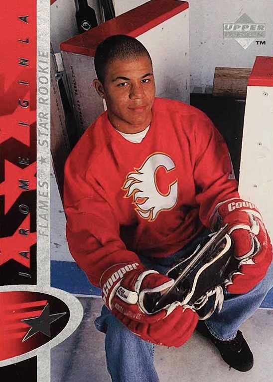 1996 Upper Deck Jarome Iginla #181 Hockey Card