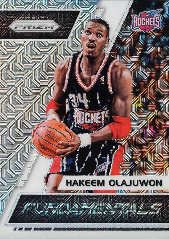 2017 Panini Prizm Fundamentals Hakeem Olajuwon #3 Basketball Card