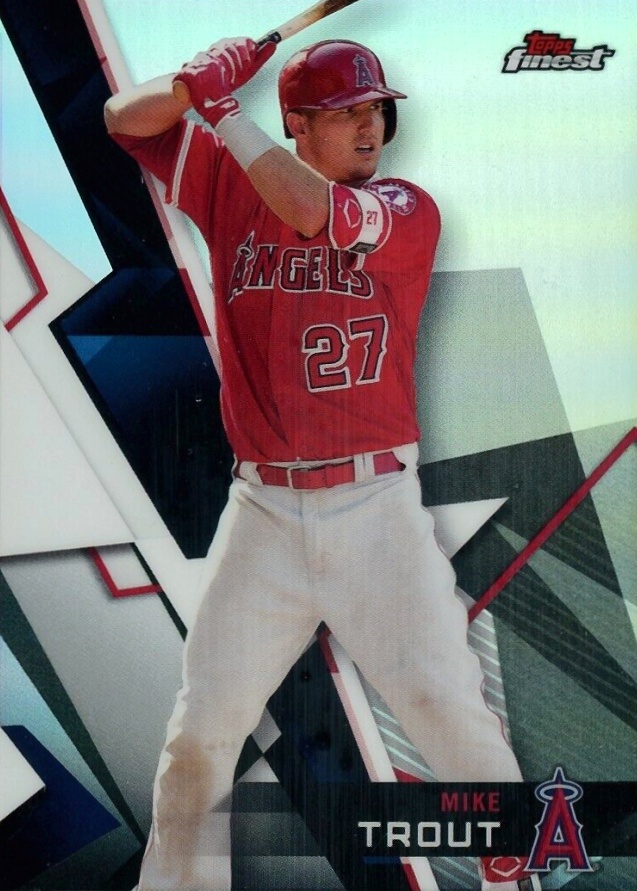 2018 Finest  Mike Trout #50 Baseball Card