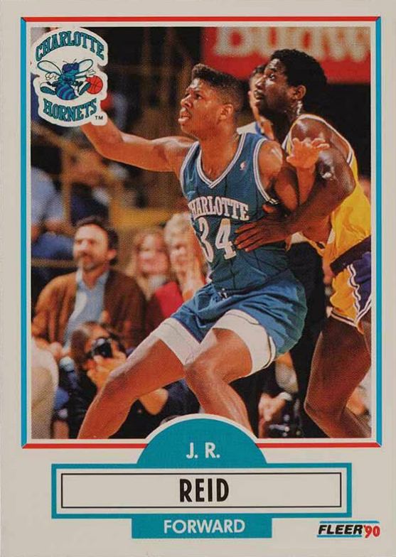 1990 Fleer J.R. Reid #20 Basketball Card