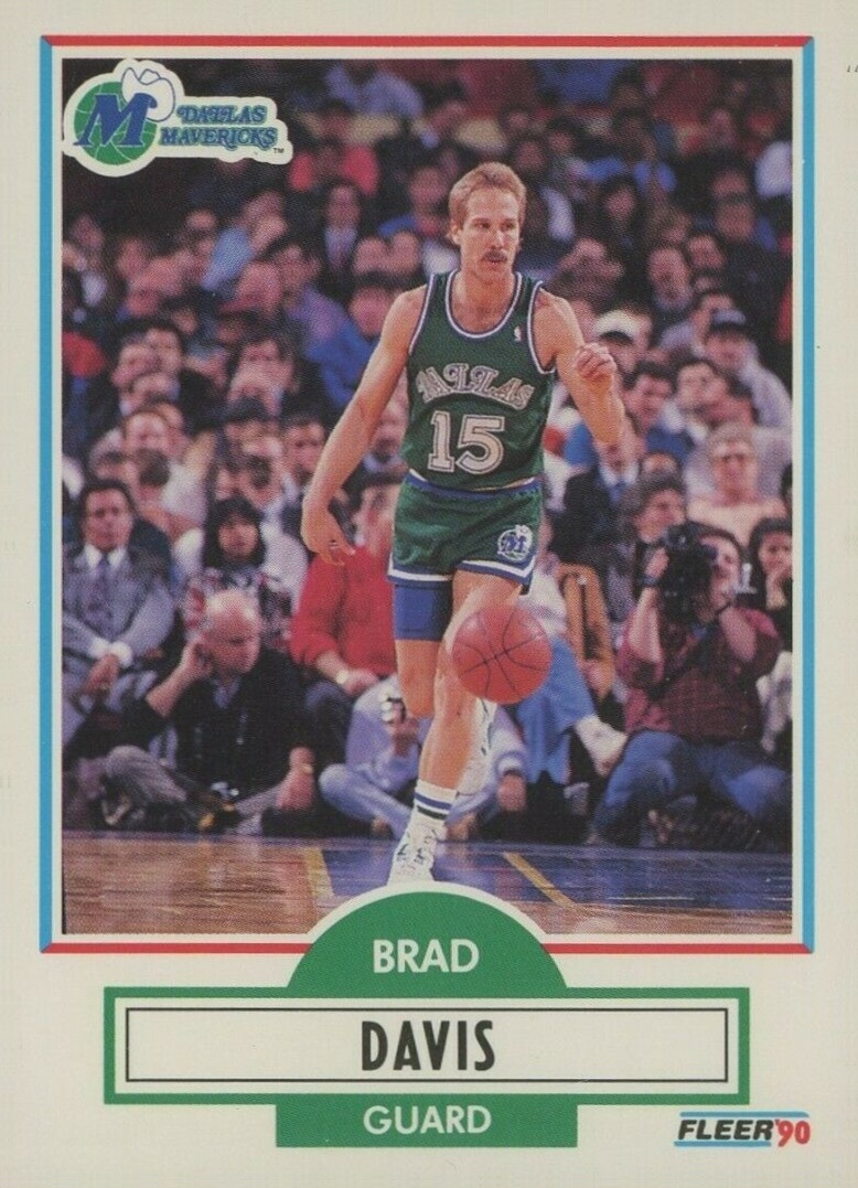 1990 Fleer Brad Davis #40 Basketball Card