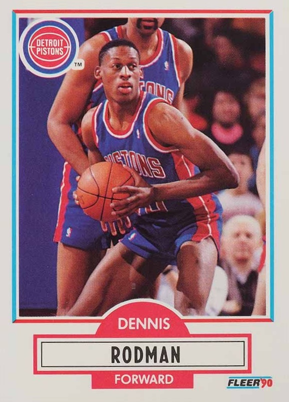 1990 Fleer Dennis Rodman #59 Basketball Card