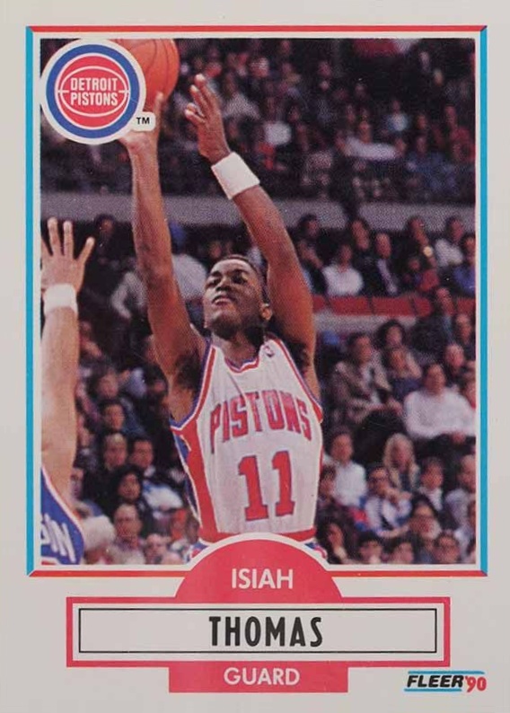 1990 Fleer Isiah Thomas #61 Basketball Card