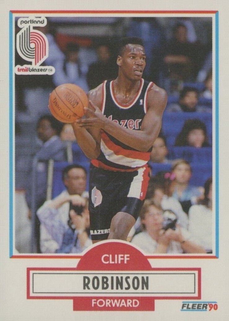 1990 Fleer Clifford Robinson #159 Basketball Card