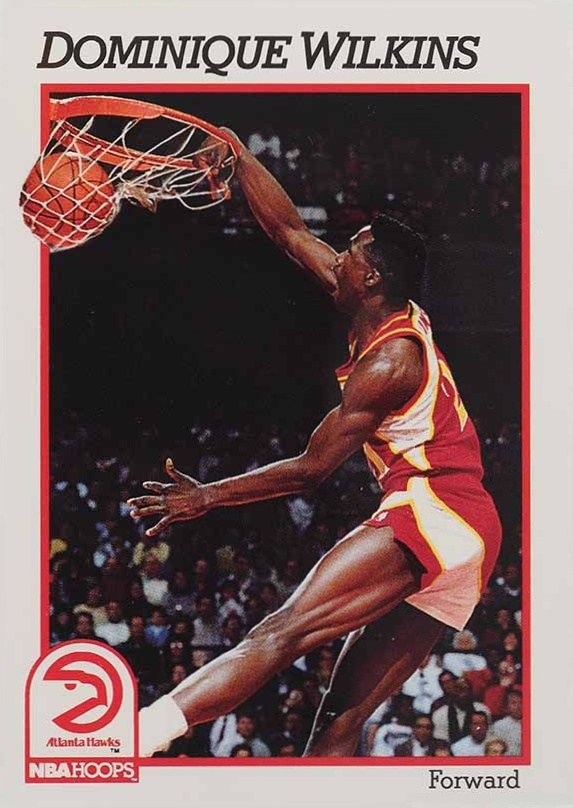 1991 Hoops Dominique Wilkins #7 Basketball Card
