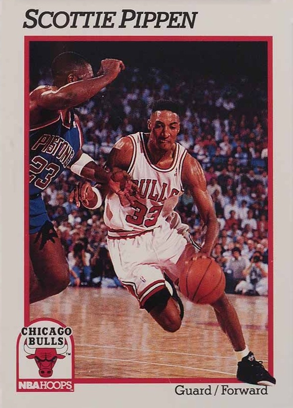 1991 Hoops Scottie Pippen #34 Basketball Card