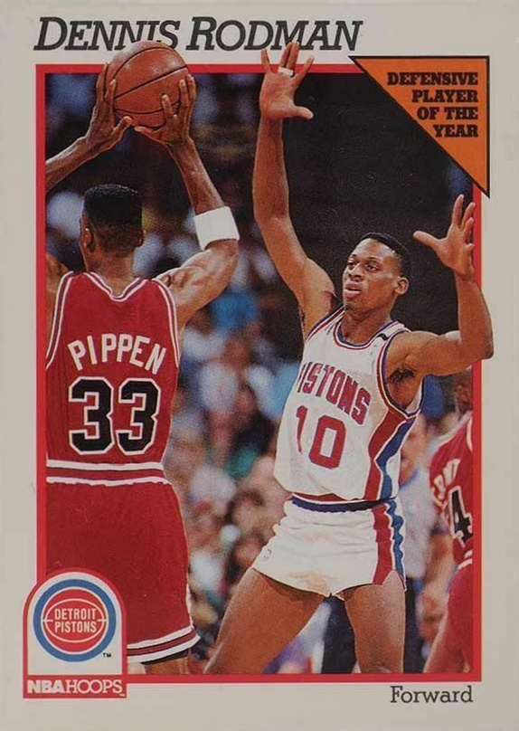 1991 Hoops Dennis Rodman #64 Basketball Card