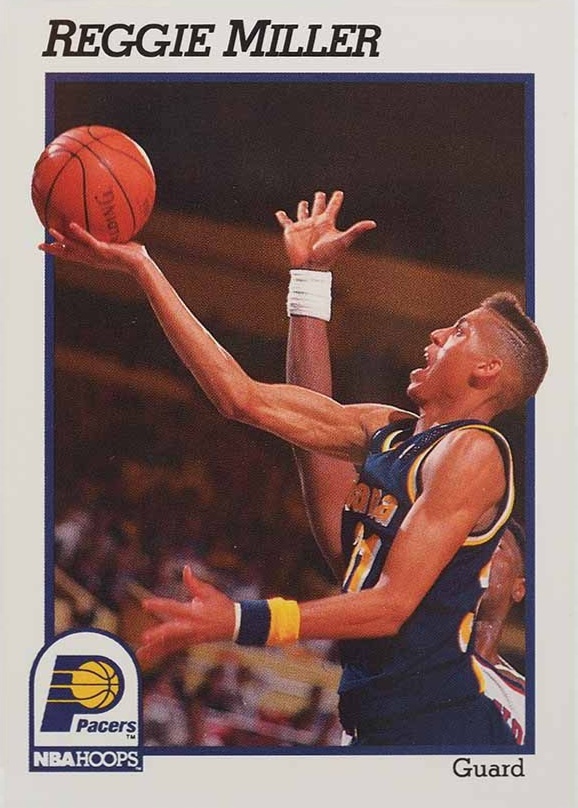 1991 Hoops Reggie Miller #84 Basketball Card