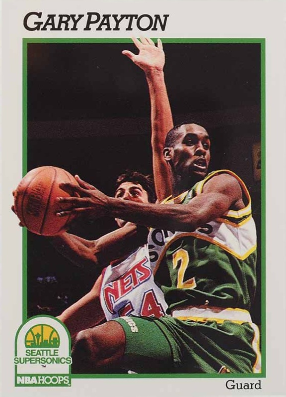 1991 Hoops Gary Payton #202 Basketball Card