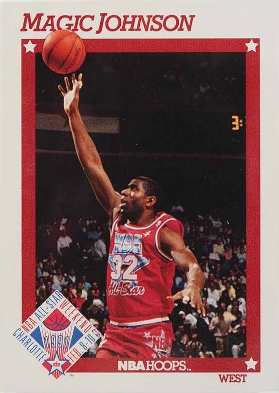 1991 Hoops Magic Johnson #266 Basketball Card