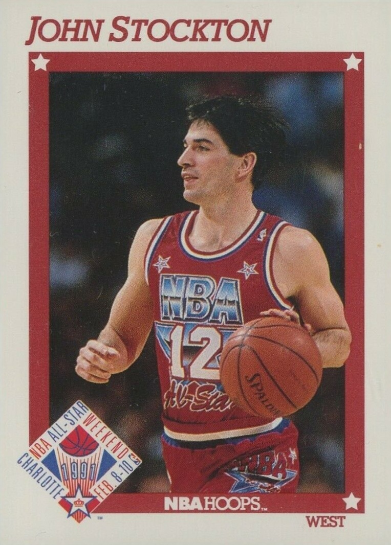 1991 Hoops John Stockton AS #271 Basketball Card