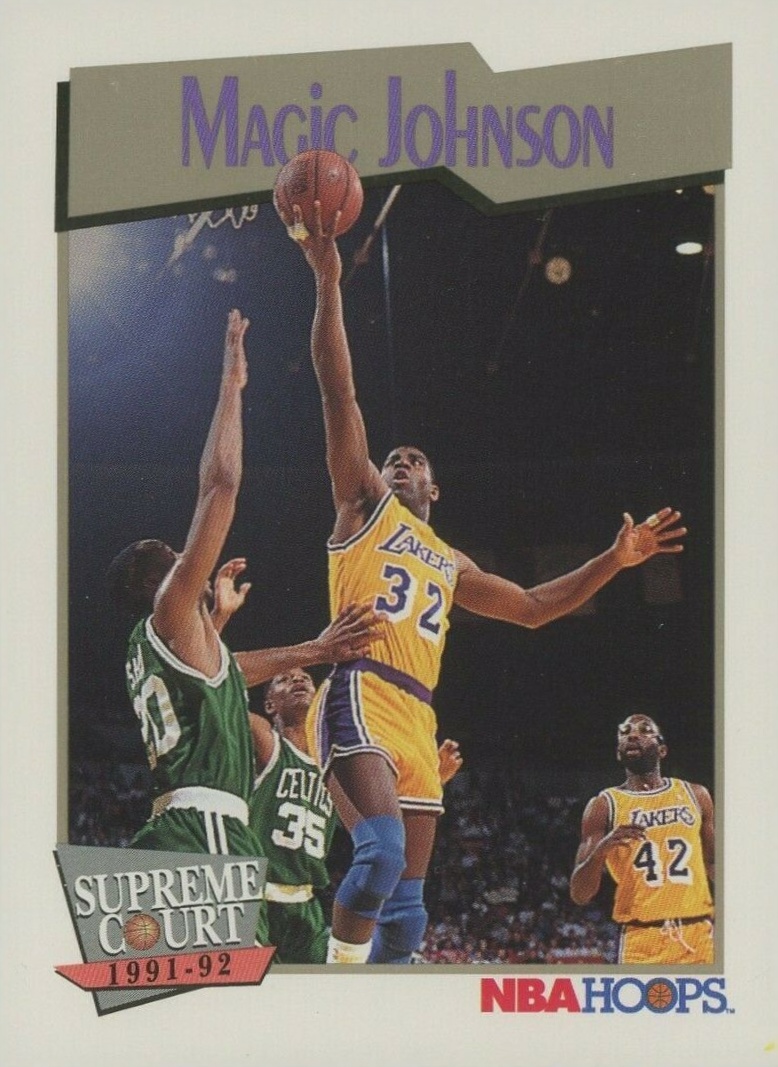 1991 Hoops Magic Johnson SC #473 Basketball Card