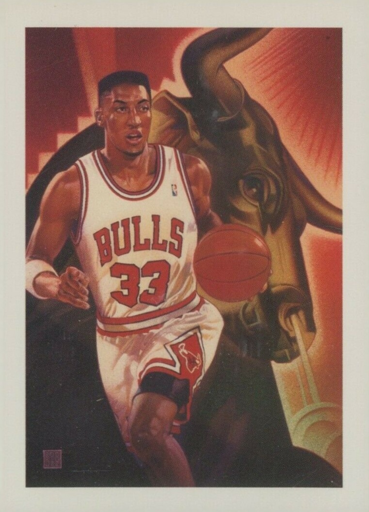 1991 Hoops Scottie Pippen TC #506 Basketball Card