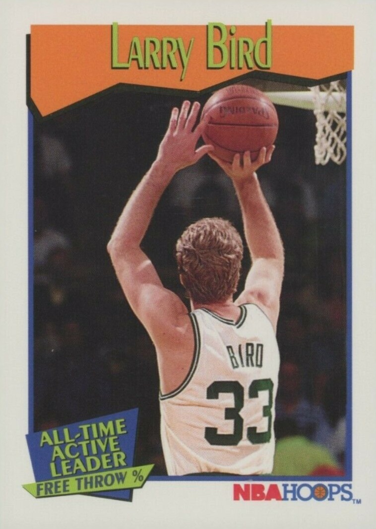 1991 Hoops Larry Bird AL #532 Basketball Card