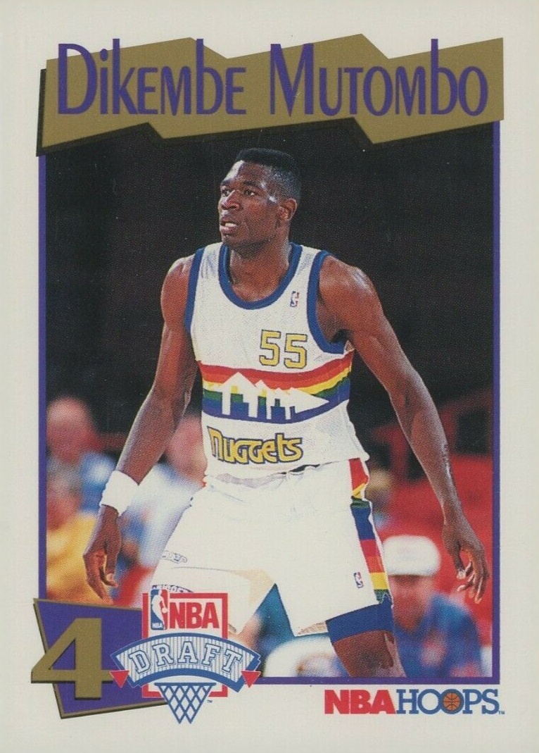 1991 Hoops Dikembe Mutombo #549 Basketball Card