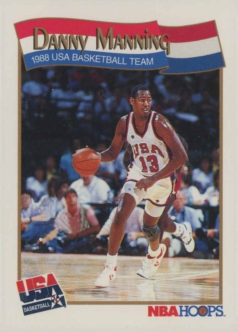 1991 Hoops Danny Manning #571 Basketball Card