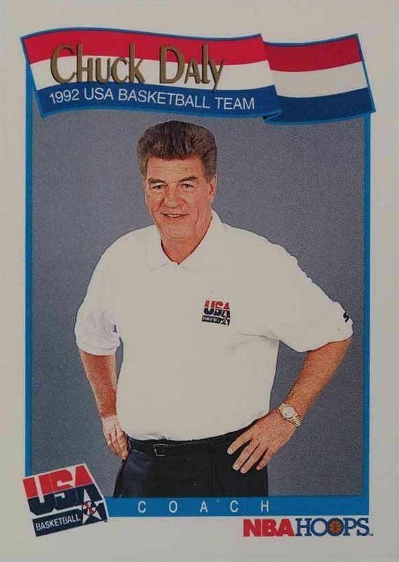 1991 Hoops Chuck Daly #585 Basketball Card