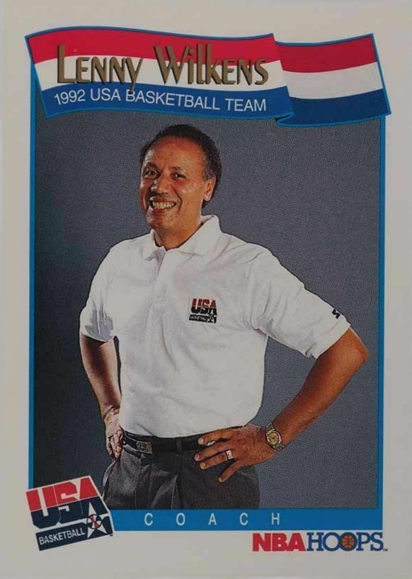 1991 Hoops Lenny Wilkens #586 Basketball Card