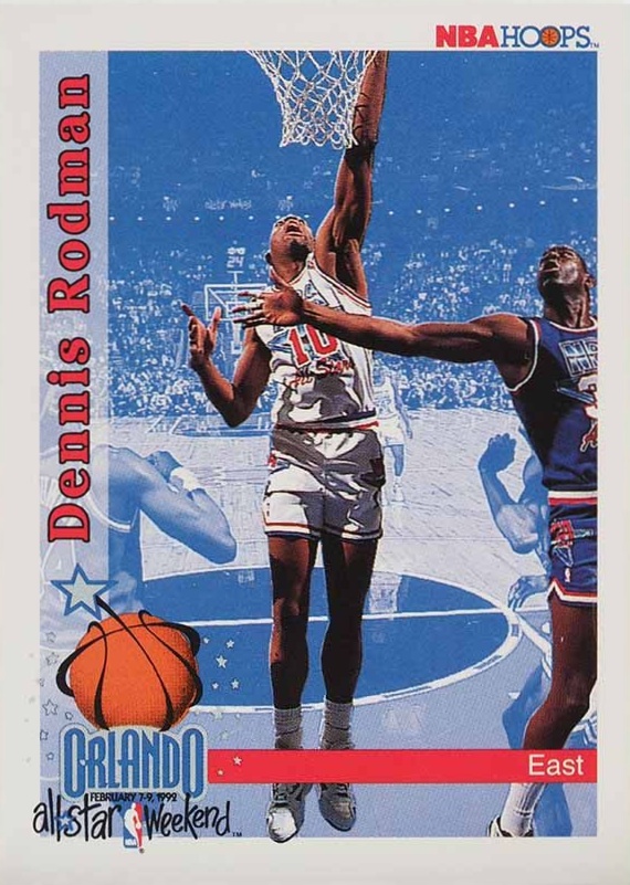1992 Hoops Dennis Rodman #302 Basketball Card