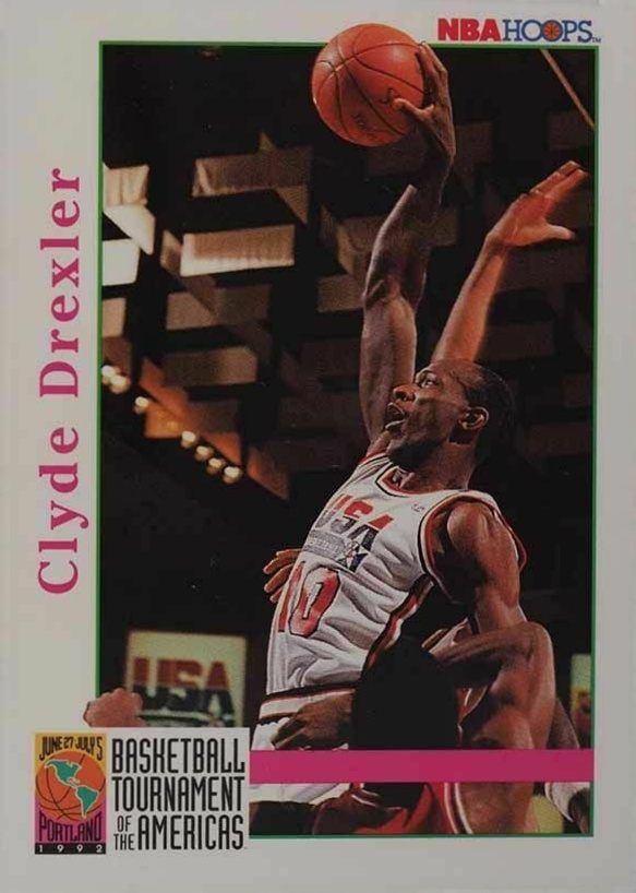 1992 Hoops Clyde Drexler #338 Basketball Card