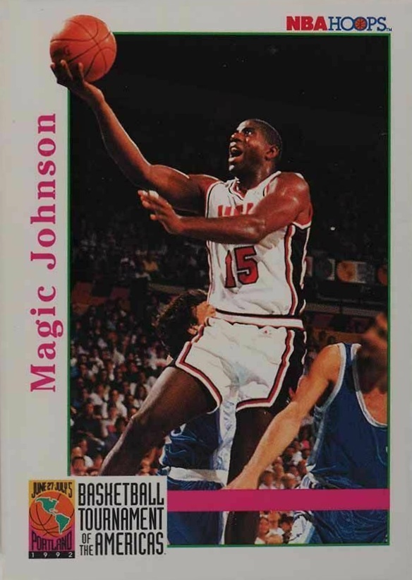 1992 Hoops Magic Johnson #340 Basketball Card