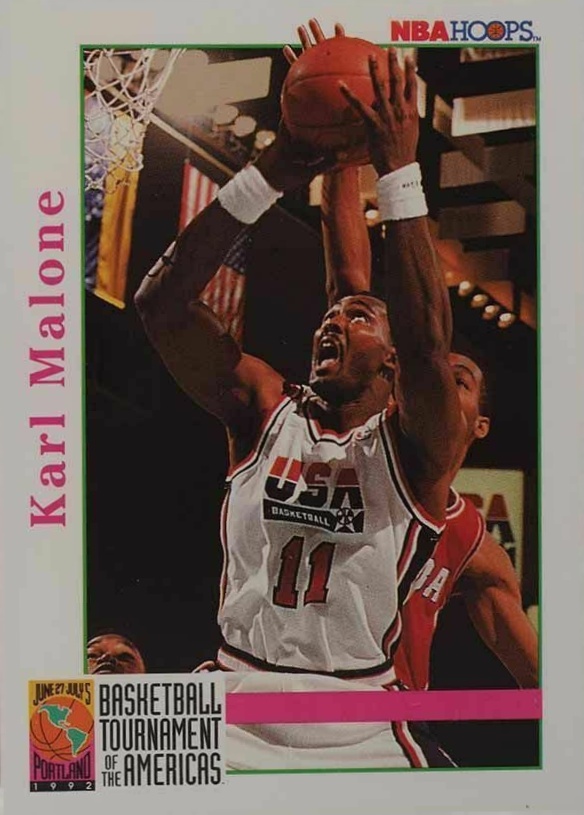 1992 Hoops Karl Malone #343 Basketball Card