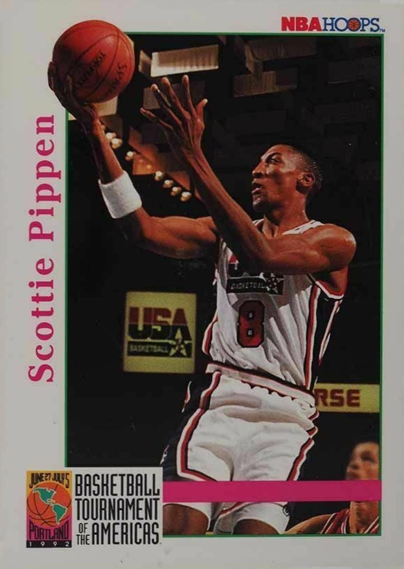 1992 Hoops Scottie Pippen #345 Basketball Card