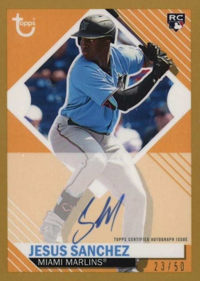 2021 Topps Brooklyn Collection Autograph Jesus Sanchez #JSA Baseball Card