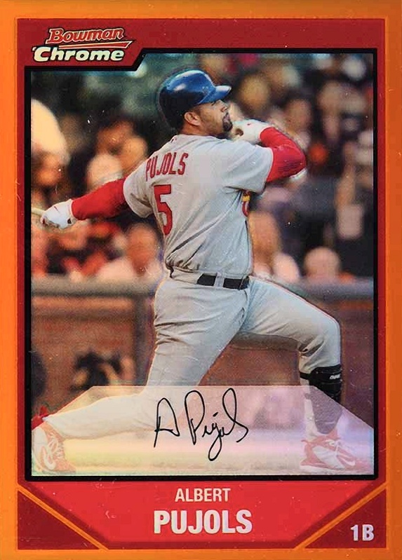 2007 Bowman Chrome Albert Pujols #175 Baseball Card