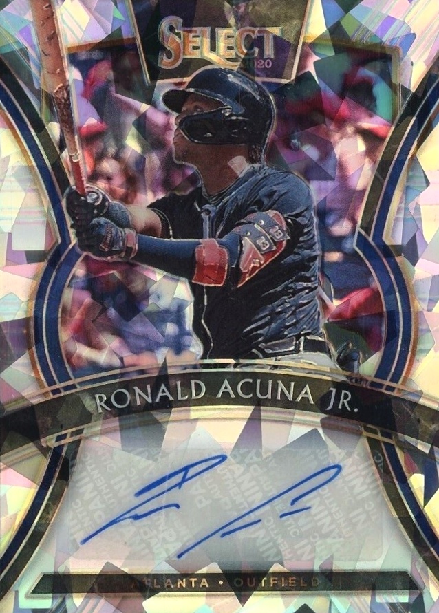 2020 Panini Select Signatures Ronald Acuna Jr. #SRA Baseball Card