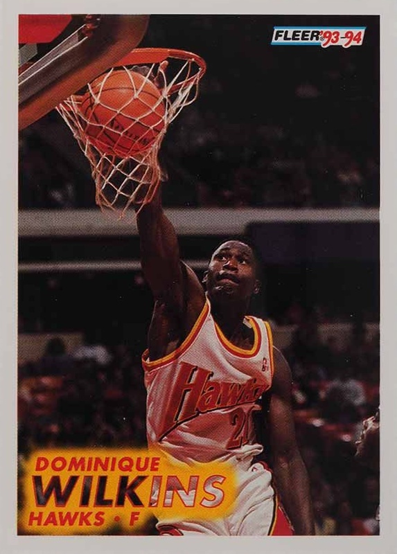 1993 Fleer Dominique Wilkins #7 Basketball Card