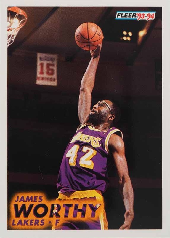 1993 Fleer James Worthy #105 Basketball Card