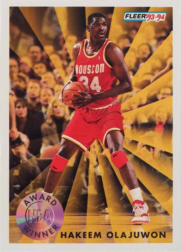 1993 Fleer Hakeem Olajuwon #230 Basketball Card