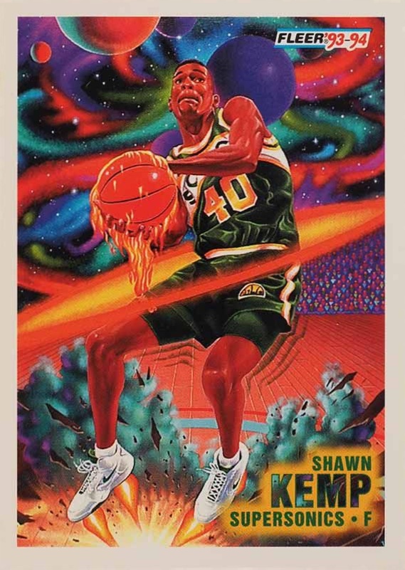 1993 Fleer Shawn Kemp #233 Basketball Card