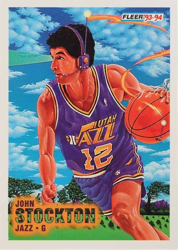 1993 Fleer John Stockton #236 Basketball Card