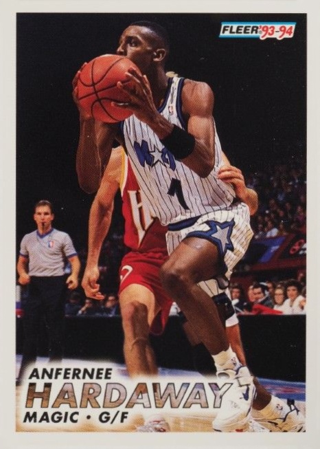 1993 Fleer Anfernee Hardaway #343 Basketball Card