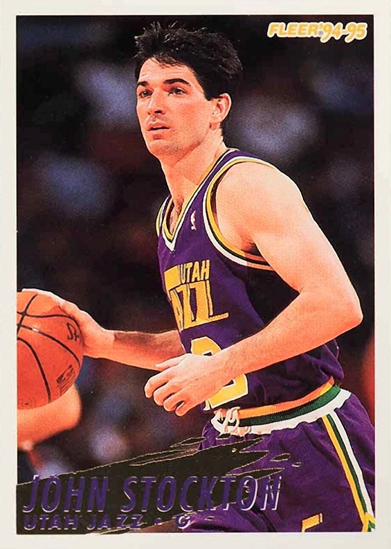 1994 Fleer John Stockton #227 Basketball Card