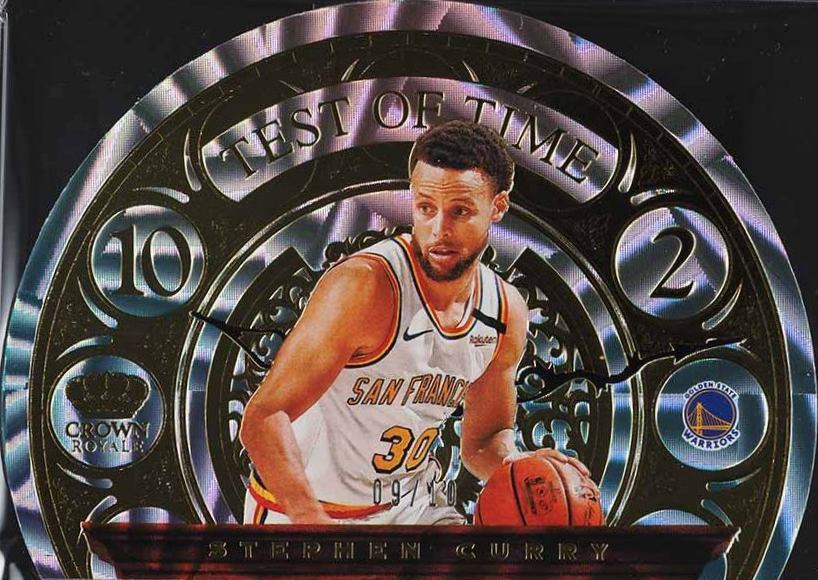 2020 Panini Crown Royale Test of Time Stephen Curry #11 Basketball Card