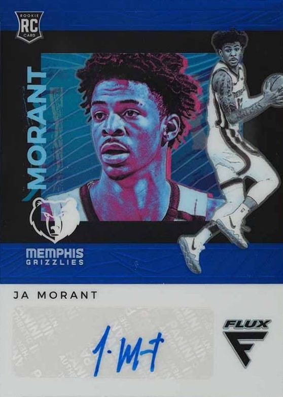 2019 Panini Chronicles Flux Rookie Autograph Ja Morant #FRJAM Basketball Card